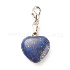 Heart Gemstone Pendant Decorations&nbsp;HJEW-JM00646