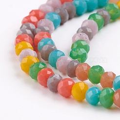 Faceted Glass Beads Strands&nbsp;GLAA-G074-B03