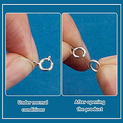 20Pcs 925 Sterling Silver Spring Ring Clasps&nbsp;STER-PH0001-33B