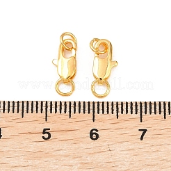 Brass Lobster Claw Clasps&nbsp;X-KK-KK801-G
