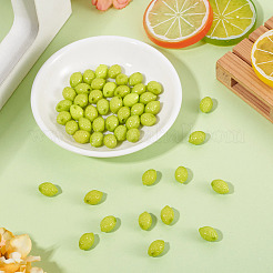 50Pcs Opaque Acrylic Beads&nbsp;SACR-TADJ0001-01C