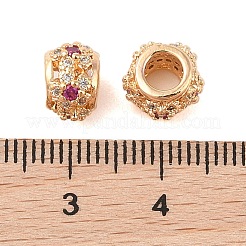 Sakura Cherry Blossom Flower Hollowed European Beads&nbsp;KK-B100-019G