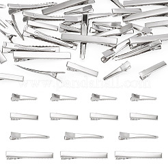 40Pcs 4 Styles Iron Alligator Hair Clips Findings&nbsp;PHAR-TADJ0001-10