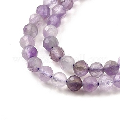 Natural Amethyst Beads Strands&nbsp;G-S387-A02-4mm