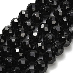 Natural Black Tourmaline Beads Strands&nbsp;G-H329-E02-8mm