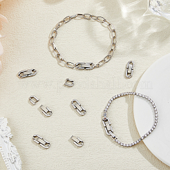 8Pcs Stainless Steel Fold Over Clasps&nbsp;STAS-FH0002-28