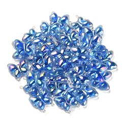 Luminous UV Plating Rainbow Iridescent Acrylic Beads&nbsp;OACR-F006-03E