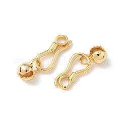 Brass Hook and S-Hook Clasps&nbsp;KK-Z136-41A-G