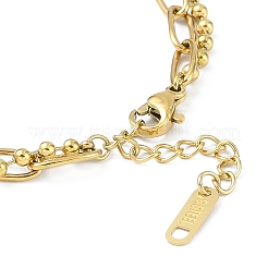 Ion Plating(IP) 304 Stainless Steel Double Layered Bracelets for Women&nbsp;BJEW-K254-16G