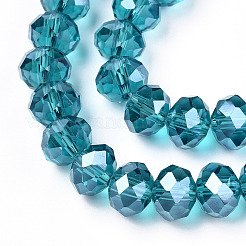 Electroplate Glass Beads Strands&nbsp;LS-EGLA-A034-T1mm-A33
