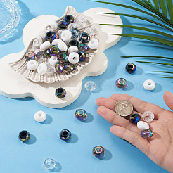 60Pcs 4 Colors Acrylic European Beads&nbsp;SACR-TA0001-80
