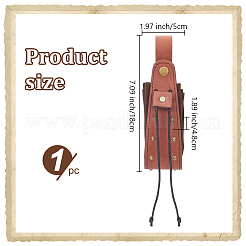 Medieval PU Leather Waist Belt Pouches with Alloy Rivets&nbsp;AJEW-WH0678-30A