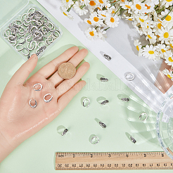80Pcs Alloy Snap on Bails&nbsp;FIND-SC0023-85