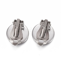 Tarnish Resistant 304 Stainless Steel Clip-on Earring Setting&nbsp;STAS-P249-23B-P