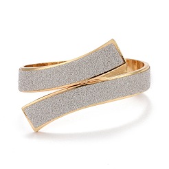 Sparkling Alloy Wrap Cuff Bangle&nbsp;BJEW-K223-09LG