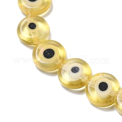 Handmade Evil Eye Lampwork Beads Strands&nbsp;LAMP-G164-10B-05