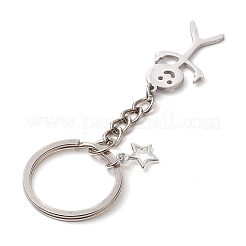 Alloy & Stainless Steel Keychain&nbsp;KEYC-JKC00901