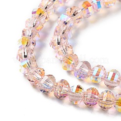 Transparent Electroplate Glass Beads Strands&nbsp;GLAA-Q099-H01-13