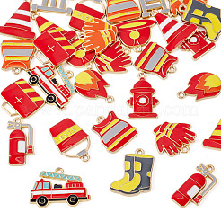 30Pcs 15 Styles Alloy Enamel Pendants&nbsp;FIND-TA0009-87