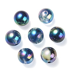 UV Plating Rainbow Iridescent Acrylic Beads&nbsp;PACR-E001-03D