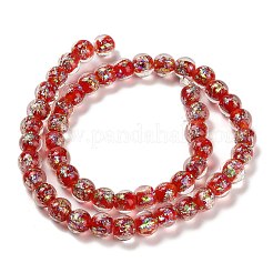 Handmade Dichroic Foil Glass Beads Strands&nbsp;DICH-U001-02I