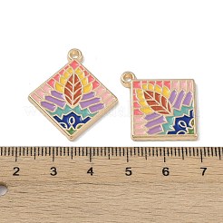 Rack Plating Alloy Enamel Pendants&nbsp;FIND-I038-04