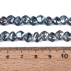 Electroplate Transparent Glass Beads Strands&nbsp;EGLA-Q133-01A-02