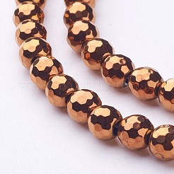 Non-magnetic Synthetic Hematite Beads Strands&nbsp;X-G-G092-2mm