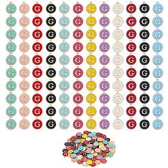 120Pcs 12 Colors Golden Plated Alloy Charms&nbsp;ENAM-SZ0001-64G