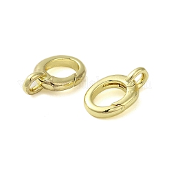 Brass Spring Gate Rings&nbsp;KK-B089-19G