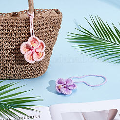 2Pcs 2 Colors Polycotton Pendant Decorations&nbsp;HJEW-AR0001-19