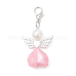 Acrylic Heart Angel Pendant Decorations&nbsp;HJEW-JM04187