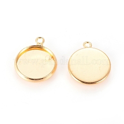 Brass Pendant Cabochon Settings&nbsp;X-KK-B534-D-G