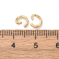 Brass Open Jump Rings&nbsp;KK-G604-08G-10