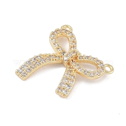 Brass Micro Pave Clear Cubic Zirconia Pendants&nbsp;KK-U008-01B-G