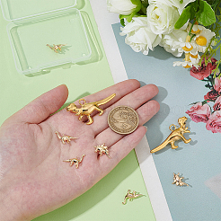 8Pcs 4 Styles Brass Pendants&nbsp;KK-BC0014-82
