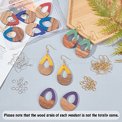 DIY Dangle Earring Making Kits&nbsp;RESI-OC0001-23