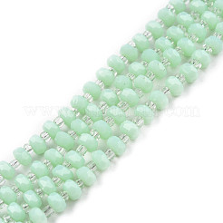 Imitation Jade Glass Beads Strands&nbsp;GLAA-N052-04