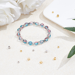 Two Tone Transparent Spray Painted Acrylic Corrugated Beads&nbsp;ACRP-FH0001-01