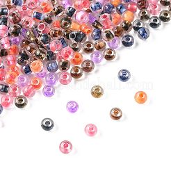 50G 3 Colors Halloween Transparent Glass Round Seed Beads&nbsp;SEED-FS0001-41