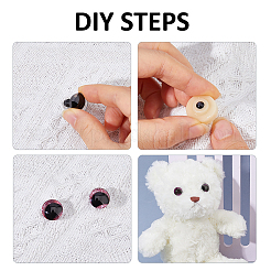 1 Bag Plastic Safety Craft Eye Sets&nbsp;DIY-FH0010-70B
