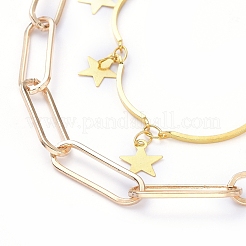 Double Layered Necklaces&nbsp;NJEW-JN02779