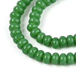 Opaque Spray Painted Glass Beads&nbsp;GLAA-ZX008-4mm-18T