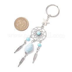 Alloy Porcelain Conch Shape Keychains&nbsp;KEYC-JKC01224