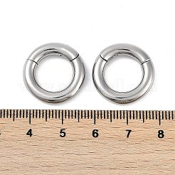 Round Ring 316 Surgical Stainless Steel Hoop Nose Rings&nbsp;EJEW-G416-19D-AS