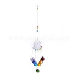Crystals Chandelier Suncatchers Prisms Chakra Hanging Pendant&nbsp;AJEW-Q142-03