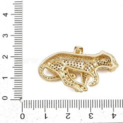 Brass Micro Pave Cubic Zirconia Pendants&nbsp;KK-C132-28G