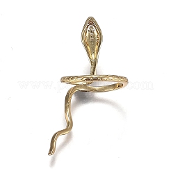 Brass Micro Pave Clear Cubic Zirconia Cuff Rings&nbsp;RJEW-I074-06