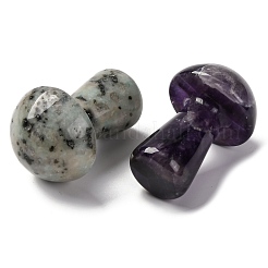 Natural Mixed Gemstone Mushroom Display Decoration&nbsp;G-C159-01