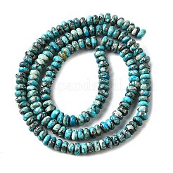 Synthetic Silver Line Turquoise Beads Strands&nbsp;G-L617-E03-2x4mm